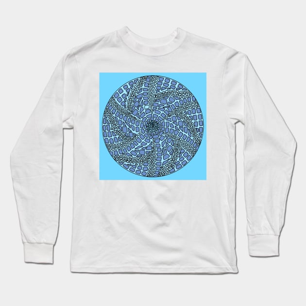 Circle Mandalas 02 (Style:127) Long Sleeve T-Shirt by luminousstore